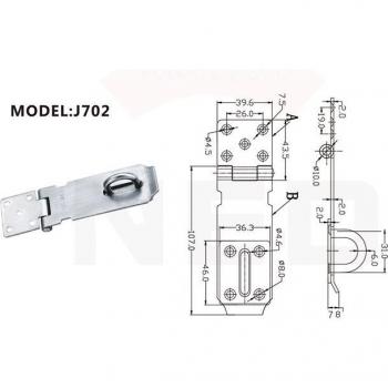 Serrure de Tiroir Inox NAIDERDI-J7