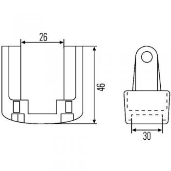 Lichtpunkt-Halter Hella 8HG 990 263‑001