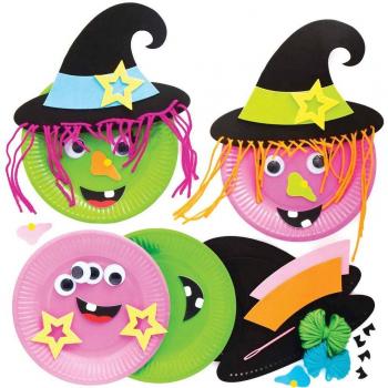 Wicked Witch Plate Decoration Kits (Pack of 4)