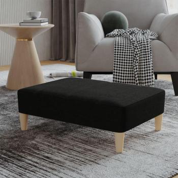 Poggiapiedi Nero 78x56x32 cm in Tessuto Vidaxl Nero