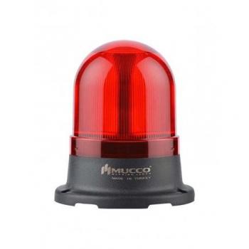 SNT Helisignal Red Warning Light, 85-260V AC/DC, 100mm, 105dB, IP65