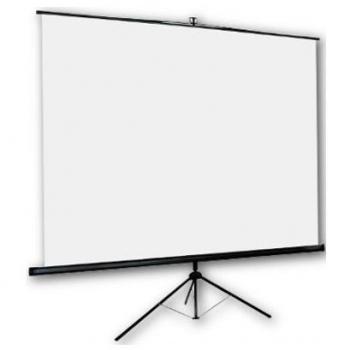 Pantalla trípode Oray Byron 180 × 180 cm, tela blanca mate y base portátil