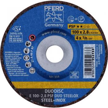 Pferd Duodisc E 100-2.8 PSF Duo Steel OX/16 10-Piece Set