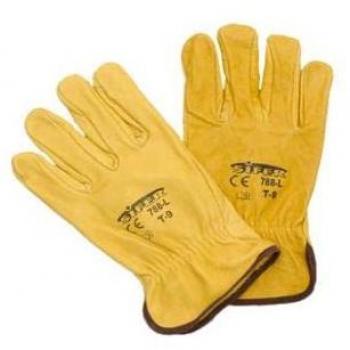 Pelle di vacchetta gialla – Guantone 788L, taglia 8