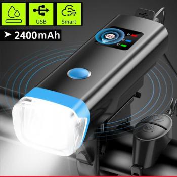 Super Bright Waterproof Bicycle Front Lights with USB Recharge