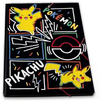 Carpeta A4 Pikachu Pokémon con solapas