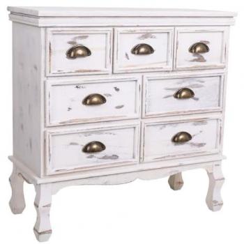 WANDERLUST DECO Cómoda blanca 70x30x70