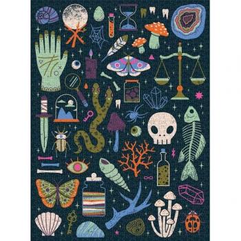 Galison Occult and Curious â 1000 Piece Glow in the Dark Jigsaw Puzzle