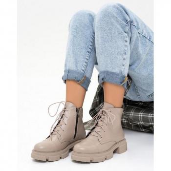 ISS Plus Classic Bike Boots – Beige Leather