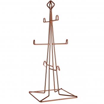 Sleek Copper 6‑Mug Stand
