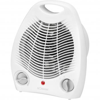 Bomann 1000/2000 W Compact Fan Heater – White Edition