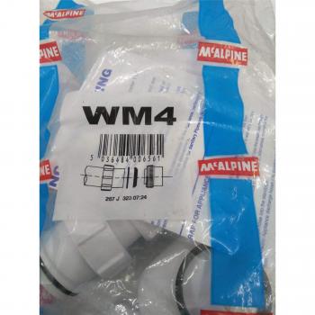 WM4 75 mm Tubular Swivel P‑Trap (Water Seal)