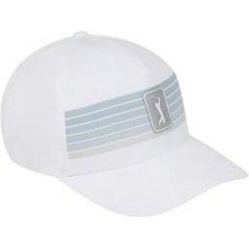 PGA Tour Golf Heren Gestreepte Cap Éénmaat Wit