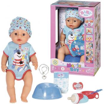 ZAPF Muñeco Baby Born Magic Niño Con 10 Funciones Cuerpo Suave 43cm