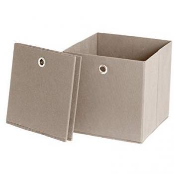 Schildmeyer Faltbox „Box“ Natur – 2‑Pack, Vlies‑Schutz