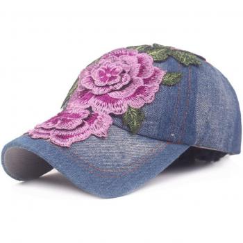 Casual Women's Floral Denim Cowboy Hat HATCS0407