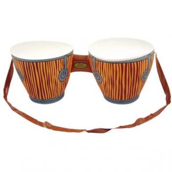 Partychimp Trommels Bongo – Draagbare Opblaasbare 27×25×62 cm
