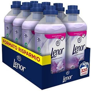 Lenor Ammorbidente Lavatrice Concentrato, 320 Lavaggi (8 x 40), Lavanda e Camomilla