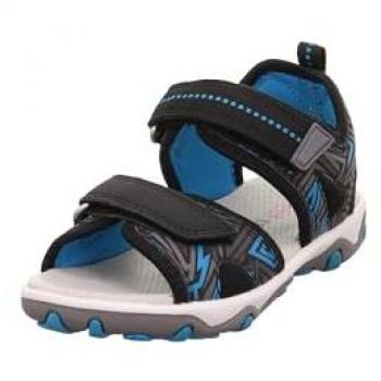 Superfit Kids' Mike 3.0 – robuste Klettsandale in Schwarz/Turquoisetönen
