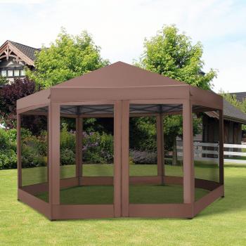 Waterproof Pop-up 4x4m Gazebo Tent for Garden Use by Outsunny