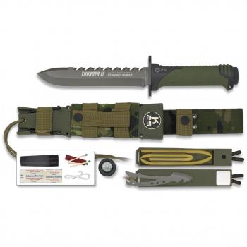 Faca Tática RUI Thunder II 17 cm Verde Camuflagem
