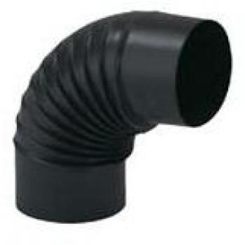 Gomito smaltato Ala 90° 8 nero opaco