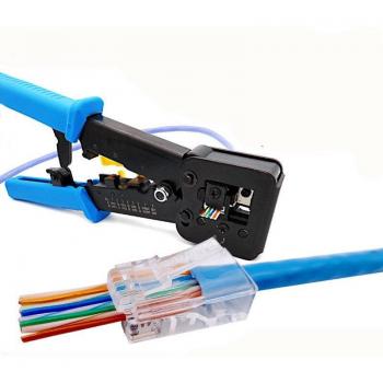 Kit de Alicates Pelacables y Tester de Red RJ45/RJ11/RJ12