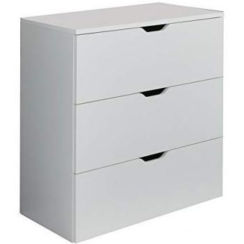 Cajonera Basix 3 Cajones Blanco Mate 78 x 40 x 80 cm