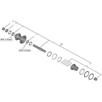 Mozzo Posteriore Shimano Xtr Fh-m9111 Accessorio