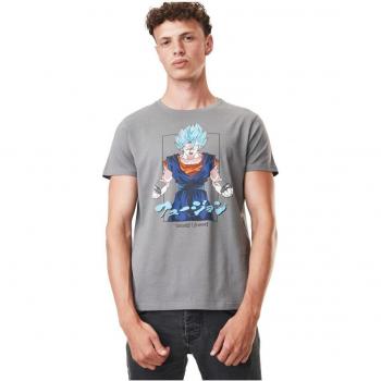 T‑shirt Dragon Ball Super Végéto Gris, Homme, Col Rond, 100 % Coton