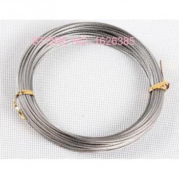 2pcs 8M-12M Soft Stainless Steel Wire Rope Fishing Cable Clamp