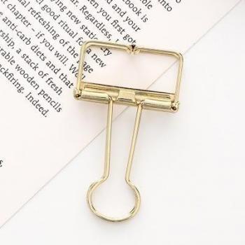 Metallische Bindemittel Clips für Notizen