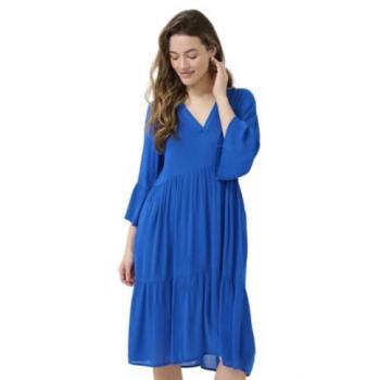 Abito Camicia Marianah Kaffe Blu Cobalto
