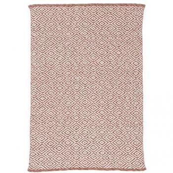 Carpetfine Teppich Frida 200, rechteckig, 7 mm Höhe, orange, Wendeteppich, 100% recyceltes Material (PET), Flachgewebe, Sisal Optik