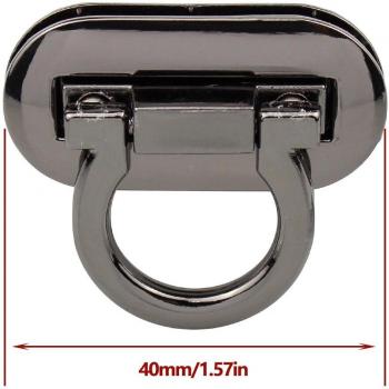 Dual Size Turn Lock for Handbag Accessories