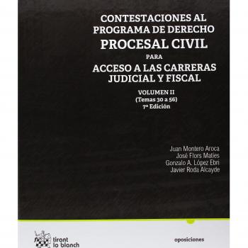 Contestaciones al programa de derecho procesal civil para acceso a las carreras judicial y fiscal II