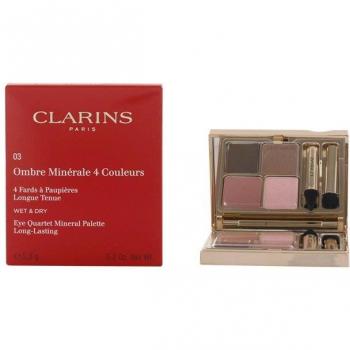 CLARINS Mineral Eyeshadow Palette 4 Farben Rosewood (#03) – 5,8 g