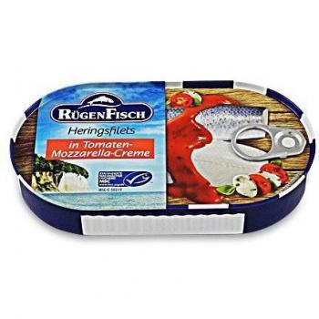 Gourmet Heringsfilets in Tomaten-Mozzarella Creme