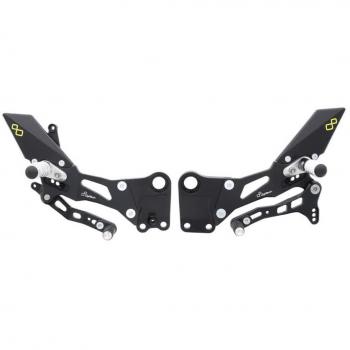 Pedane Arretrate Lightech FTRKT001 con Poggiapiede Fisso