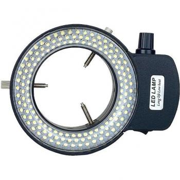 Lampe annulaire stéréo 6500K, 144 LED, illumination professionnelle pour microscope et loupe (adaptateur AC 110‑240 V)