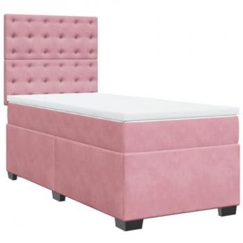 Komfortables Boxspringbett Rosa 90x200 cm