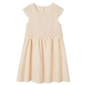 Pink 6/7Y Dual Layer Festive Dress