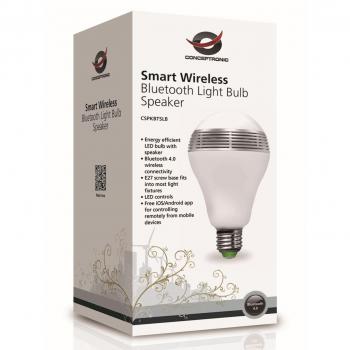 Bombilla LED Bluetooth inteligente Conceptronic CSPKBTSLB E27 con altavoz integrado