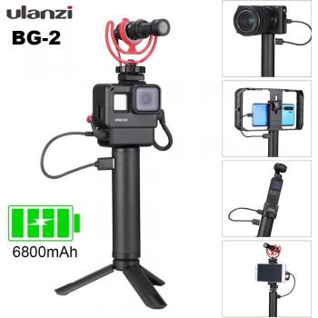 ULANZI BG-2 Power Handle with 6800mAh Battery for GoPro and Mobile Devices