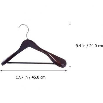 Massieve Houten Pakrek met Brede Schouders, 6 Stukken