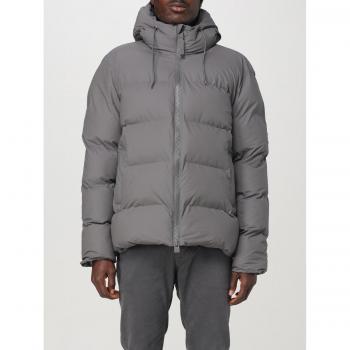 Chaqueta Alta Puffer Gris Rains – Versátil