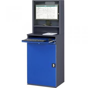 Monitorgehäuse RAU antracite/blu cianotico