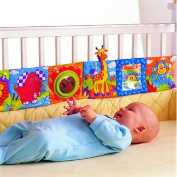 Multifunctional Baby Cloth Book with Double Color and Bed Bumper PA874354