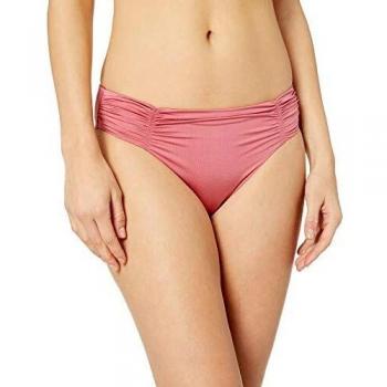 Seafolly Shine on Gathered Front Retro Pant Maillot de Bain, Rose