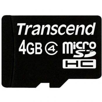 Flash microSDHC 4 Go (Transcend) Class 4